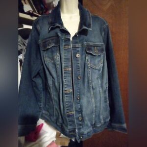 Torrid Ladies Denim Blue Jean Jacket 4x